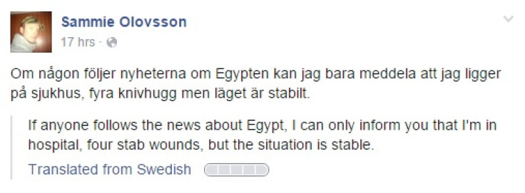 Egypt Hotel Stabbing Victim Sammie Olovsson