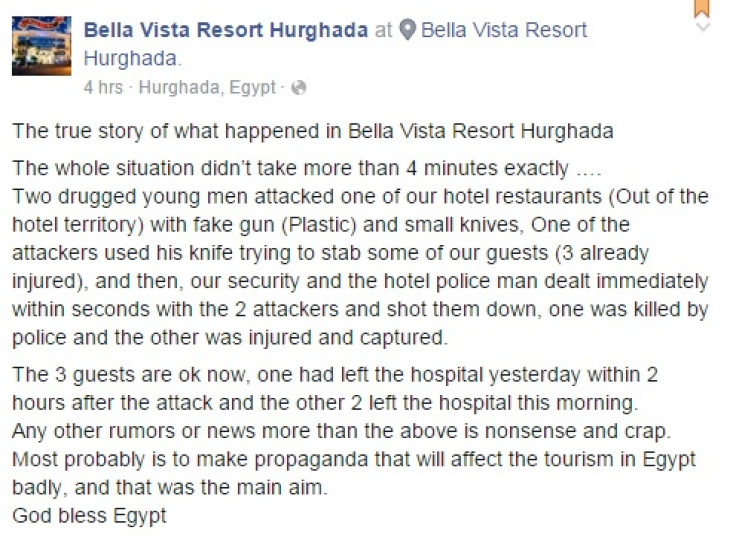 Bella Vista Hotel statement
