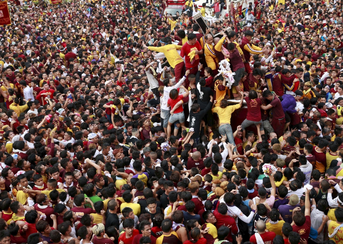 The annual procession of Black Nazarene The annual procession of Black Nazarene