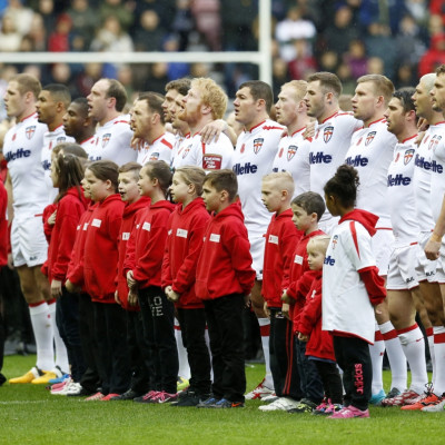 English rugby players singing