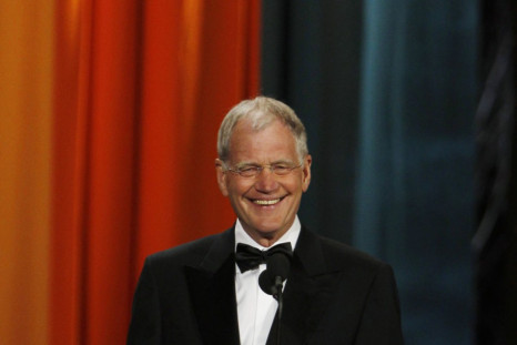Late night television host David Letterman
