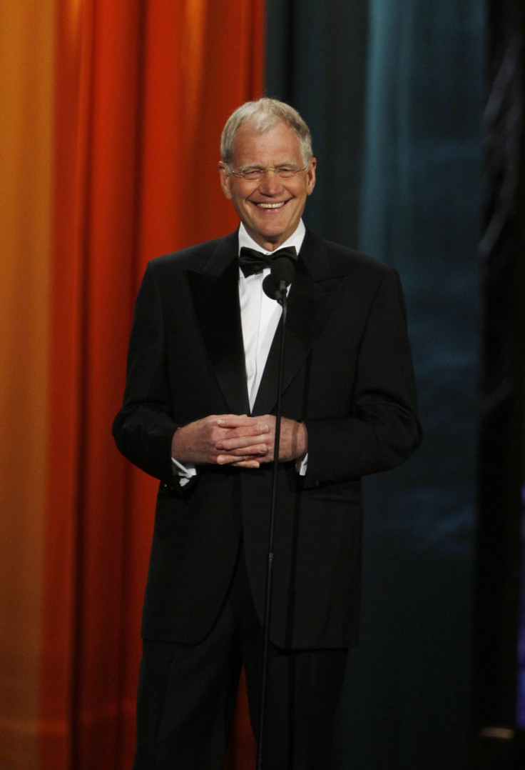 Late night television host David Letterman