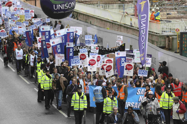 Nurses and midwives protest over bursary changes