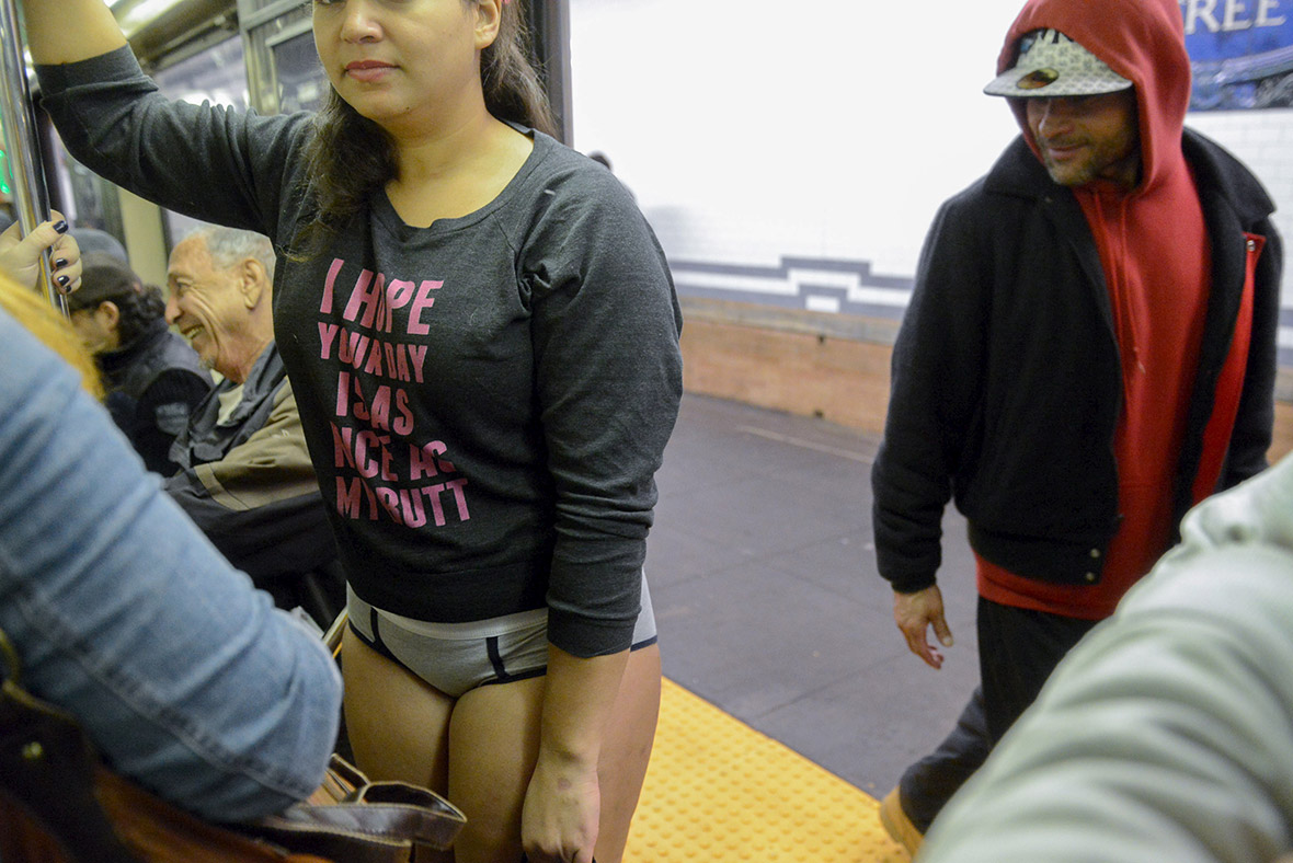 No Pants Subway Ride 2016 Commuters Around The World Strip Off For Celebration Of Silliness