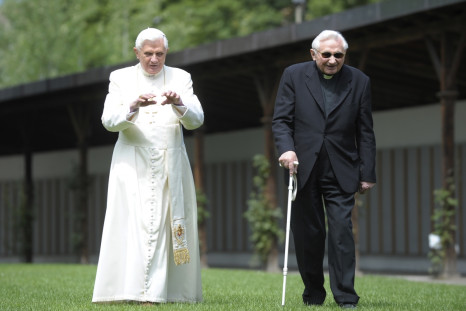 Former Pope Benedict XVI and Georg Ratzinger