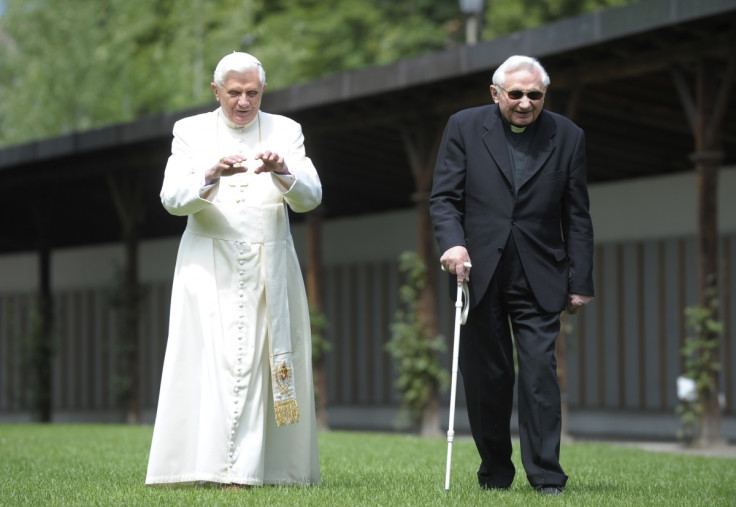 Former Pope Benedict XVI and Georg Ratzinger