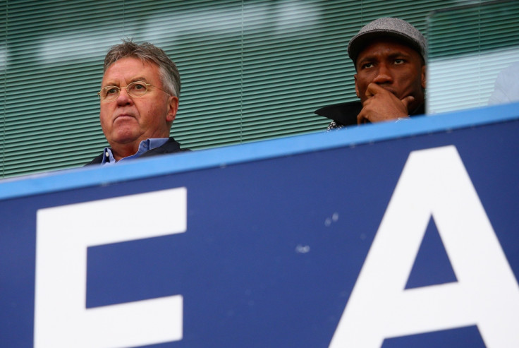 Guus Hiddink and Didier Drogba