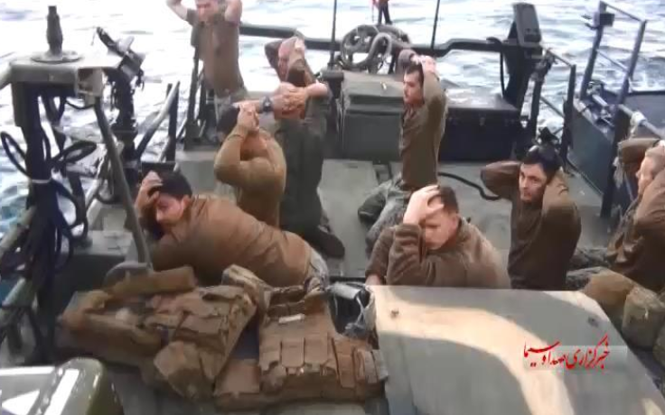US soldiers in Iranian waters