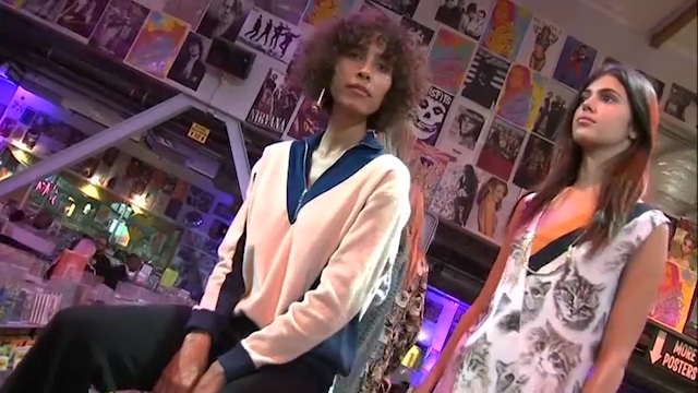 Models at Stella McCartney's fashion show