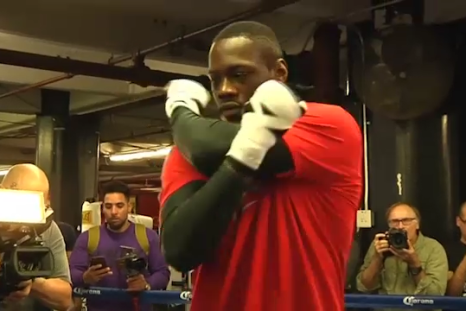 Deontay Wilder sparring