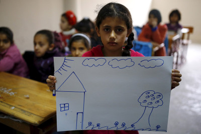 Syrian children dream of home