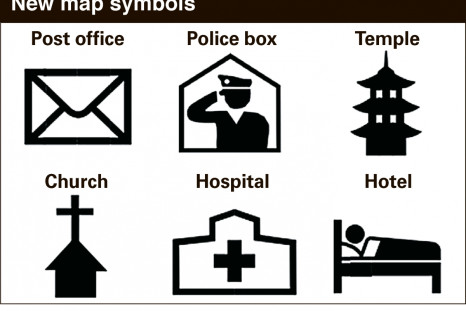 Japan map symbols