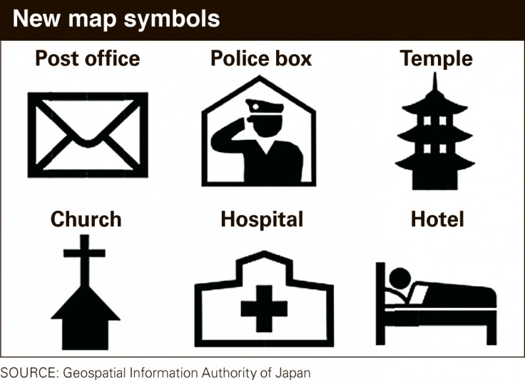 Japan map symbols