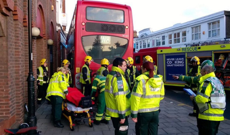 Enfield car and bus crash