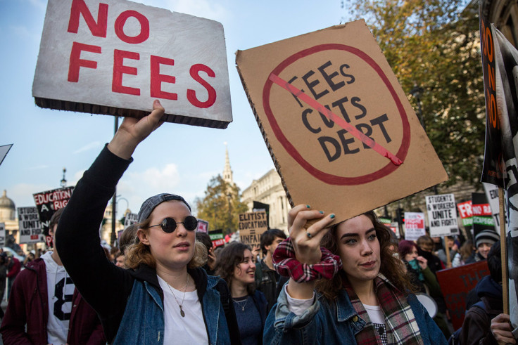 University fees and cuts protest