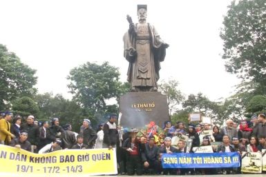 Anti-Beijing protesters in Vietnam