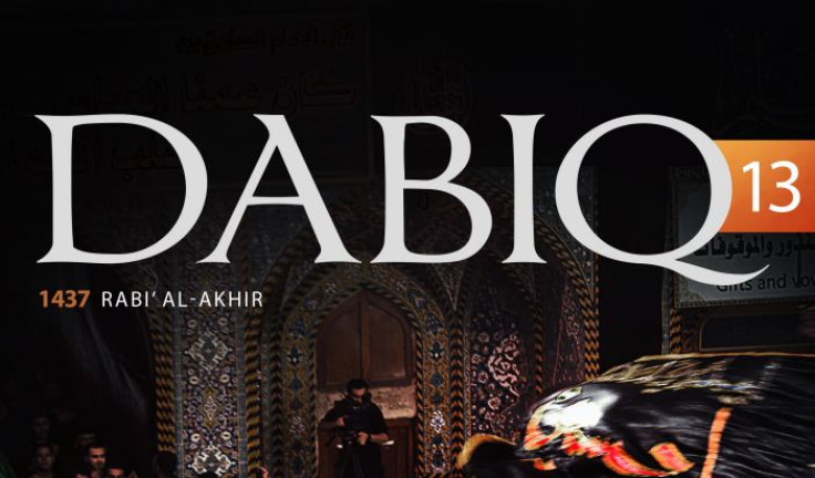 The cover of Dabiq 13