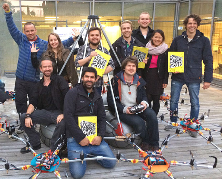 University of Oslo team celebrate setting a Guinness World Record