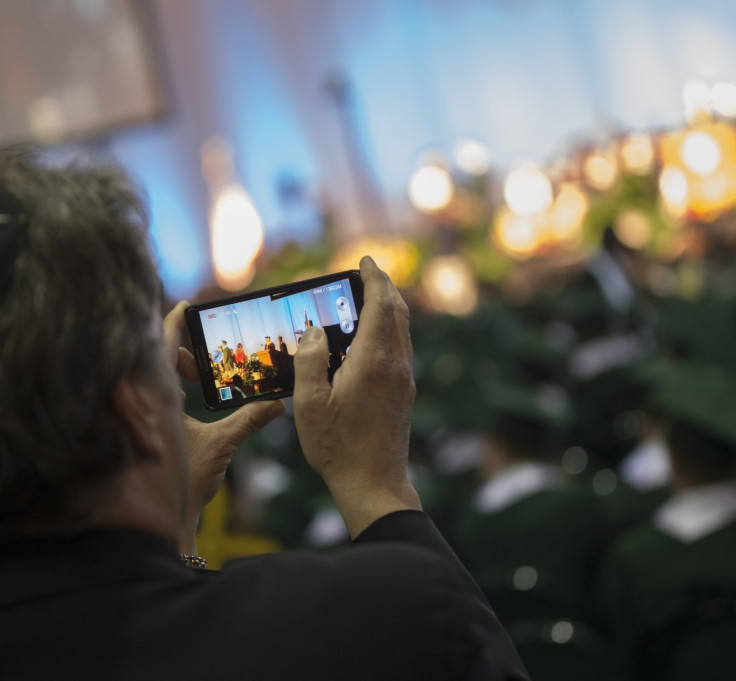 A man using a smartphone