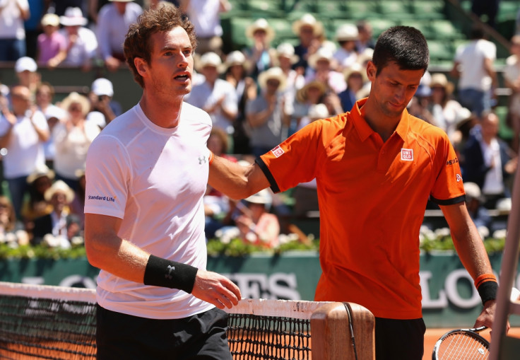 Andy Murray (left) and Novak Djokovic