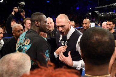 Deontay Wilder (left) and Tyson Fury