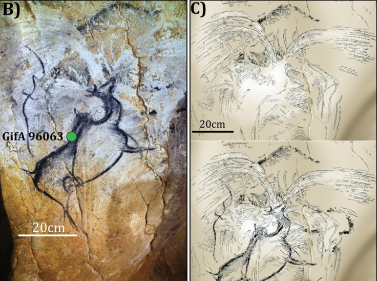 cave art volcano