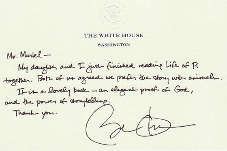 Obama's handwriting