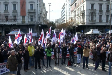 Greek anti-welfare cuts protest