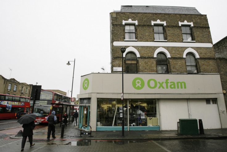Oxfam charity sign
