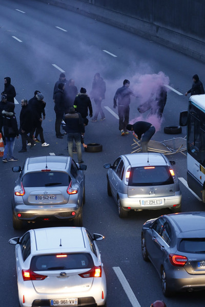 France taxi strike