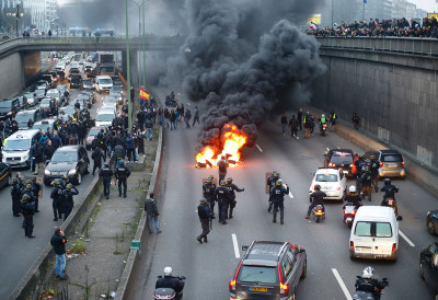 France taxi strike