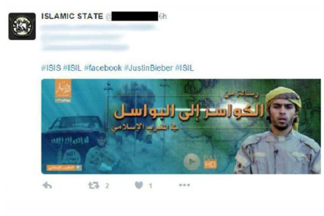 Isis Justin Bieber Twitter