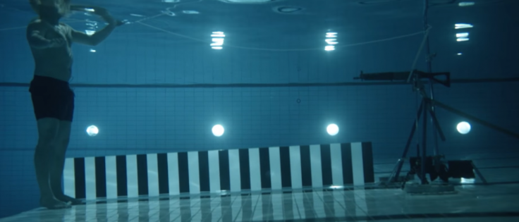 Shooting a gun underwater experiment