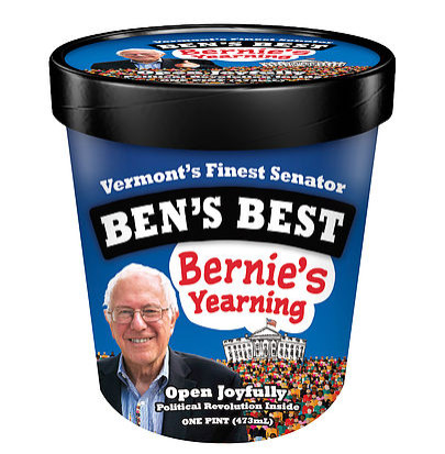 bernie's yearning sanders ice cream