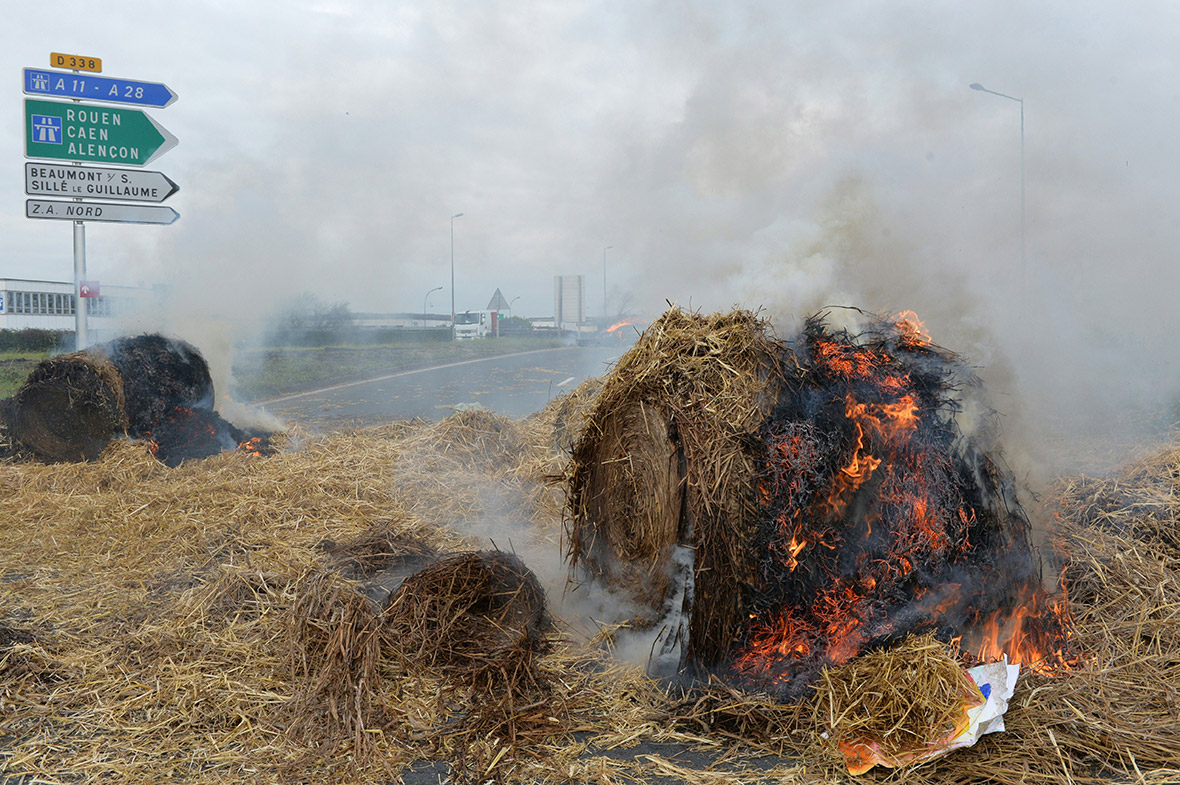 Farmers protest, France