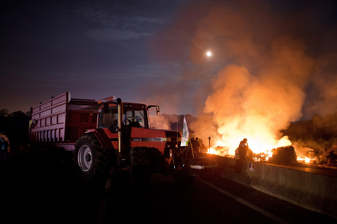 Farmers protest, France