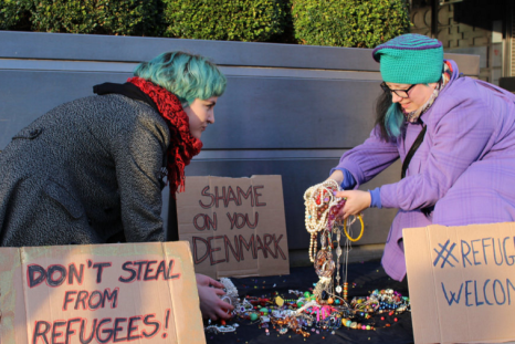 LGSMigrants protest at the Danish embassy