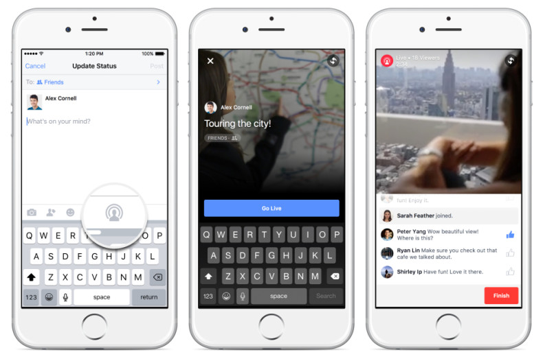 Facebook becomes Periscope contender by introducing live video feed feature