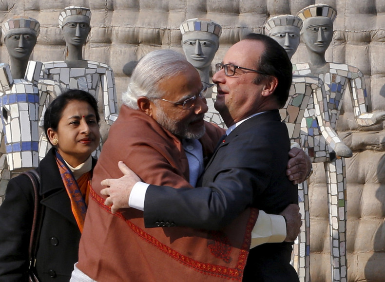 Narendra Modi, Francis Hollande