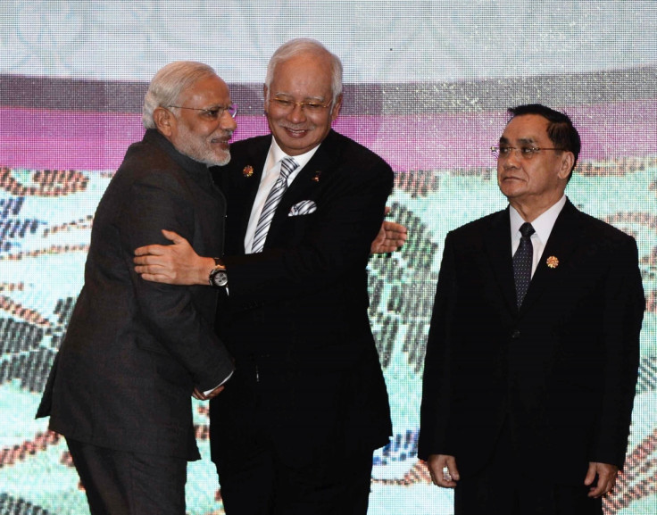 Narendra Modi, Najib Razak, Thongsing Thammavong