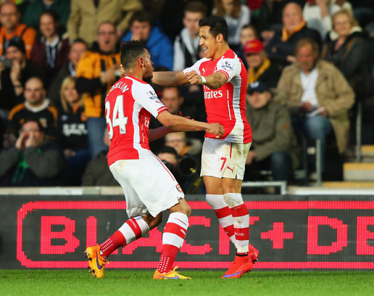 Alexis Sanchez and Francis Coquelin