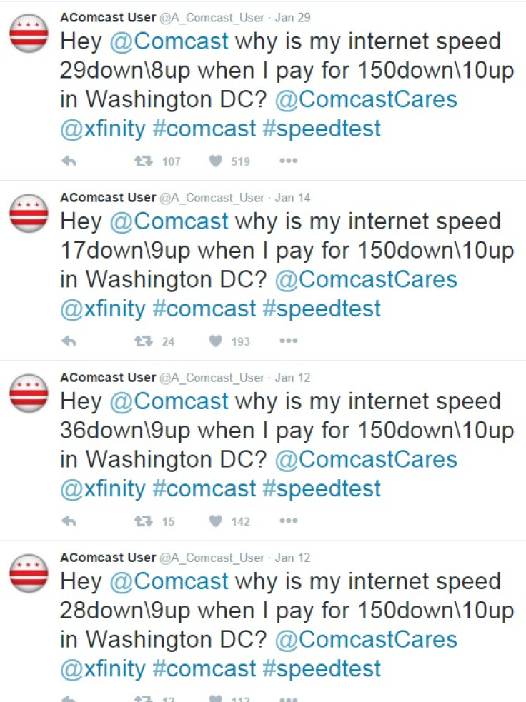 Comcast complaint tweets
