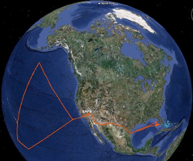 NASA drone hijack map