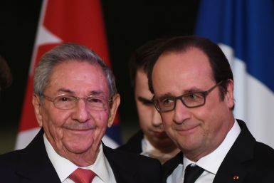 Cuba's Raul Castro in Paris