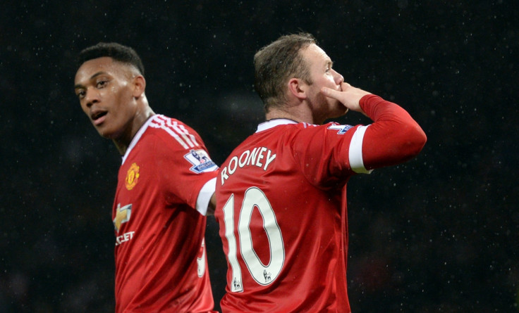 Anthony Martial and Wayne Rooney