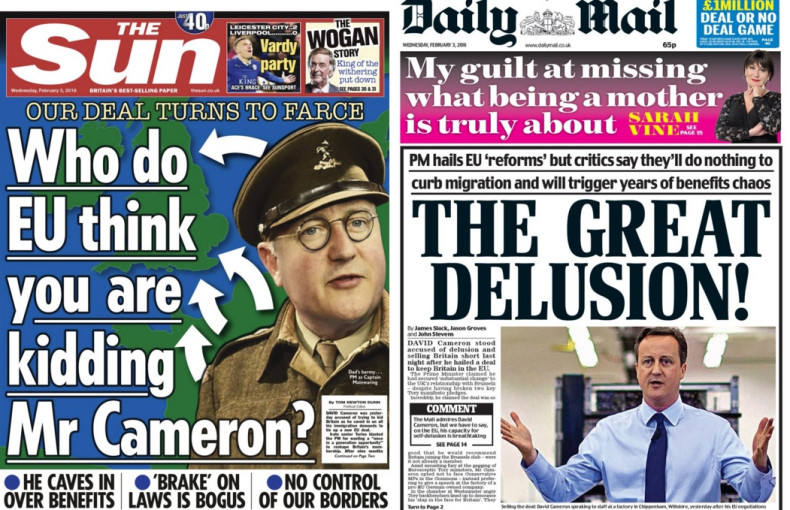 The Sun and Daily Mail