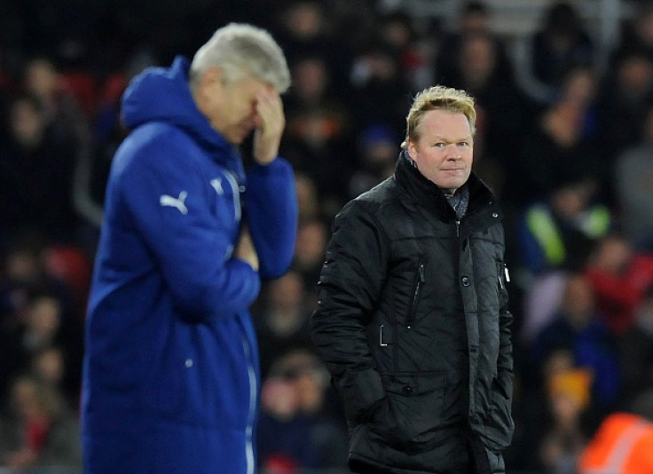 Arsene Wenger and Ronald Koeman