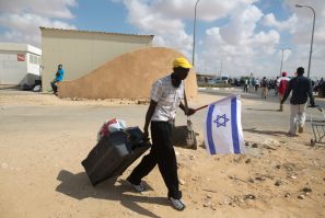 Migrant at Holot Detention Centre