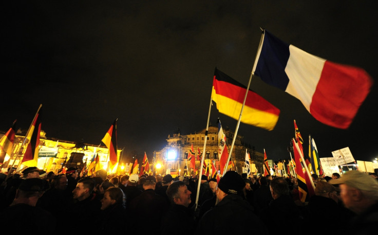 A Pegida rally in Dresden