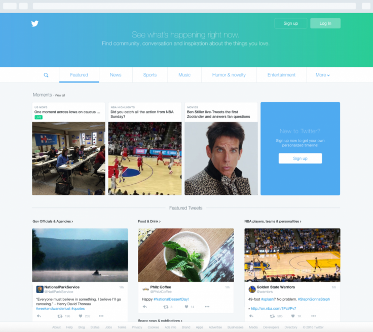 Twitter launches new homepage to engage offline and new users